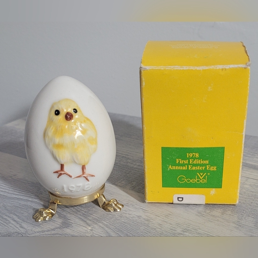 Vintage Goebel Easter Egg 1978 First Edition With Box